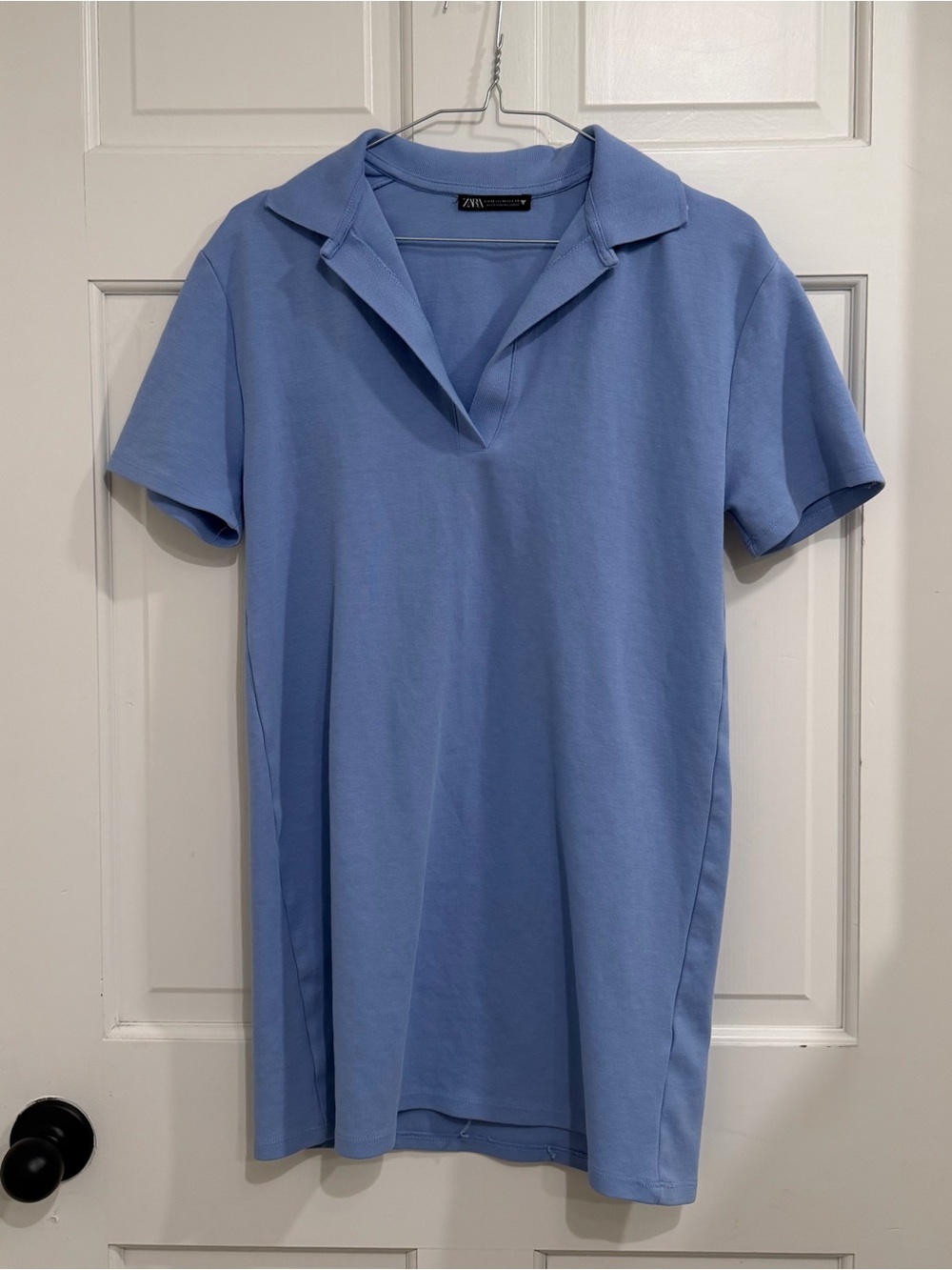 Zara Women’s Blue Polo-Style Dress